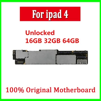 

Original Unlock for Ipad 4 Motherboard Wifi / 3G Version Mainboard For iPad 4 logic board Free iCloud A1458 A1459 A1460