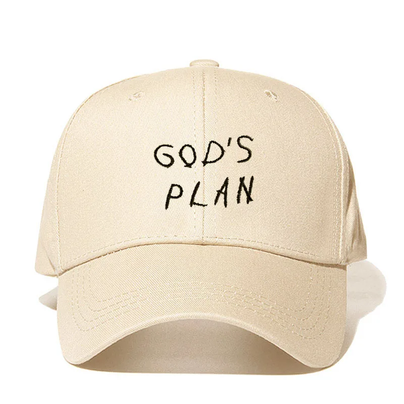 Хлопок GOD'S PLAN Dad Hat Aubrey Drake Hit Singles Snapbacks унисекс бейсболки концертная шляпа хип хоп раппер для женщин и мужчин - Цвет: Beige