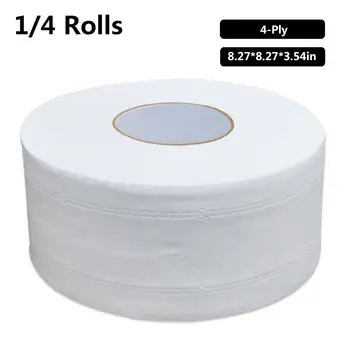 

4-Ply Large Roll Of Toilet Paper Soft Non-irritating Household Bathroom Tissue For Hotels Restaurants Kitchen Big Paper Towel