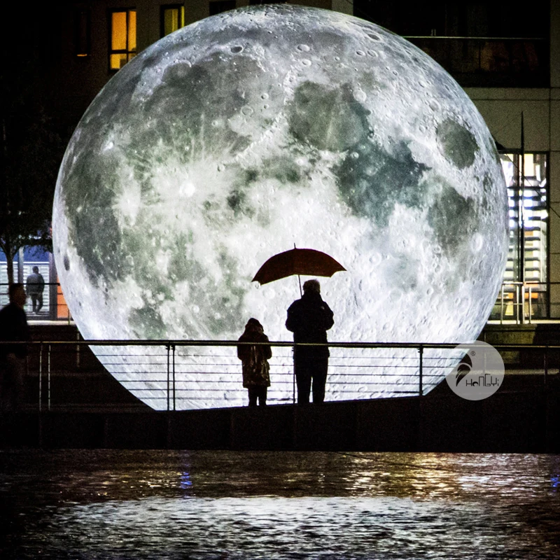

Giant Advertising LED Planet PVC Moon Inflatable Balloon