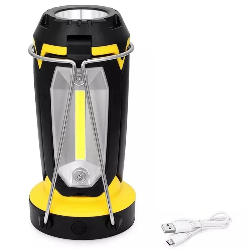 

Cob Work Light Led Flashlight Camping Hiking Emergency Multifunction Rechargeable Light Deformable Fancy Lighting With Usb Cable