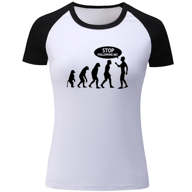 Прекратите следовать за мной! Эволюционная забавная обезьяна Humen Find Your Tribe Design