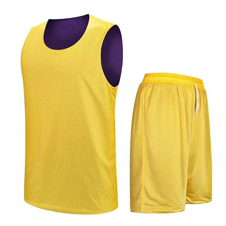Kids Sports Suit Men Sports Suit Double Sided Wearable Basketball Jerseys Kits Breathable Men and Children Basketball Training Uniforms kits Sportswear Clothes