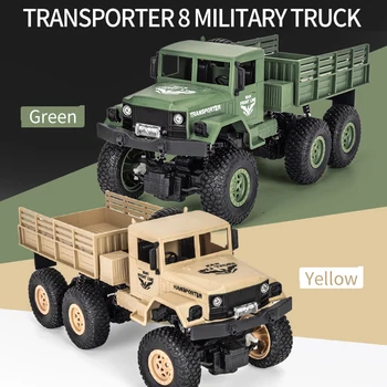 

Q68/Q69 1/18 2.4G 6WD 10km/h RC LED Military Car Vehicle Remote Control Light Jeep Four-Wheel Drive Off-Road MEducation Kids Toy