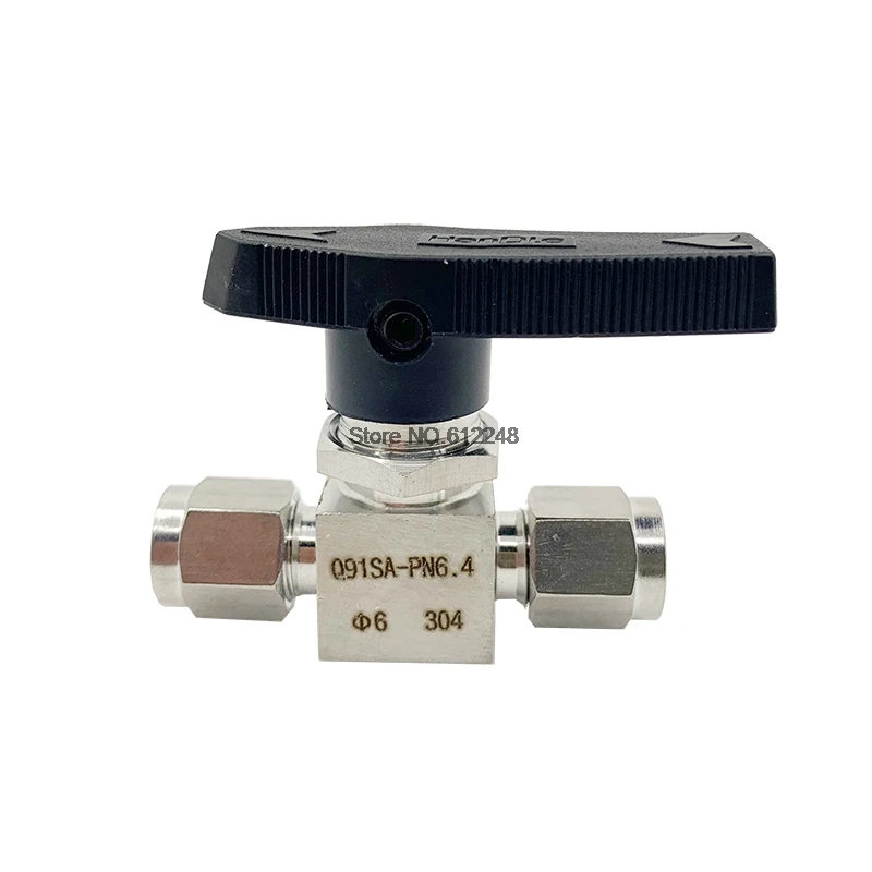 Stainless Steel SS 304 Hydraulic pipe Ball Valve Female For tube-line and pipeline Tube OD 3MM 4MM 6MM 8MM 10MM 12MM | Обустройство