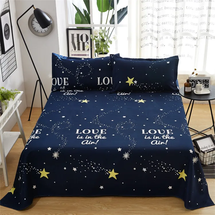 New Sheet Single Piece Cotton Sandpaper Student Dormitory Single Bed 200* 230 Cm