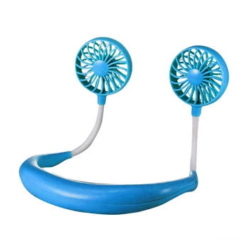 

Hand Free Neckband Portable USB Rechargeable Hanging Neck Mini Wearable Fan