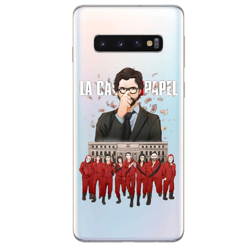 TPU La casa de papel Tokio испанский ТВ мягкий ТПУ чехол для телефона samsung Galaxy M20 M10E S6 S7 S8 S9 S10 Edge Plus Note8 Note9 - Цвет: TPU