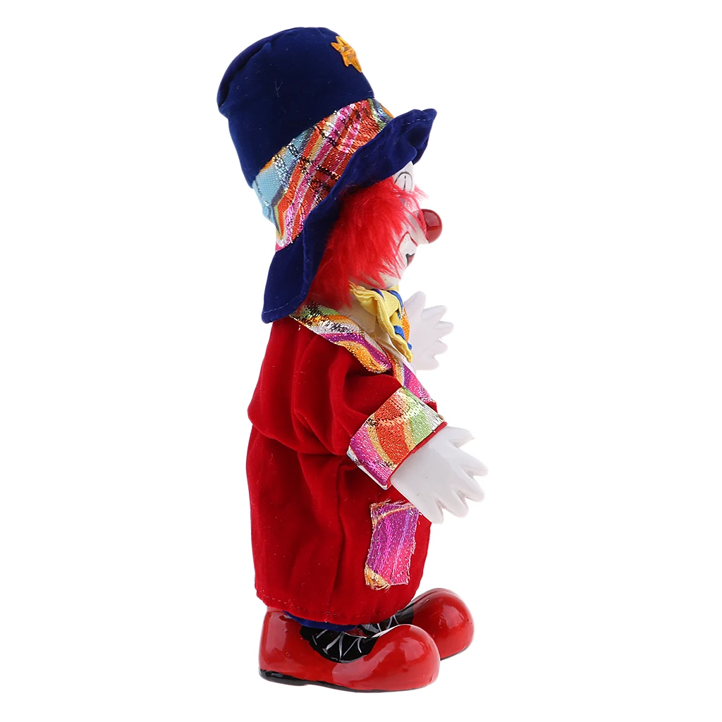 Prettyia 18cm Funny Porcelain Clown Doll Children Toy Home Decoration Gifts Prettyia 18cm Funny Porcelain Clown Doll Children Toy Home Decoration Gifts