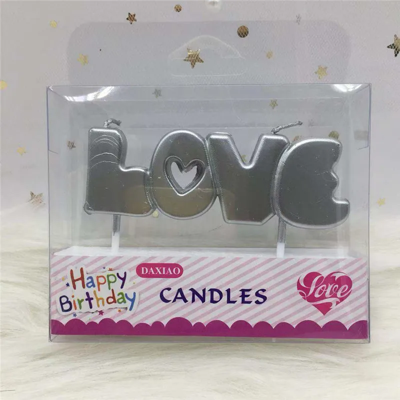9 1 комплект, милые золотые свечи с надписью «Happy Birthday», Топпер для торта, Детские вечерние праздничные свечки для украшения торта - Цвет: 9