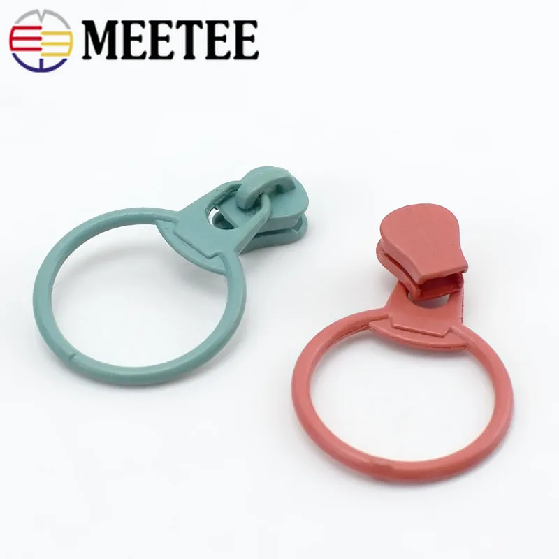 Meetee 30 шт. 3# O кольца ползунки для застежки-молнии пластиковые застежки-молнии молния головы молния ремонтные комплекты DIY сумки Швейные аксессуары F2-3
