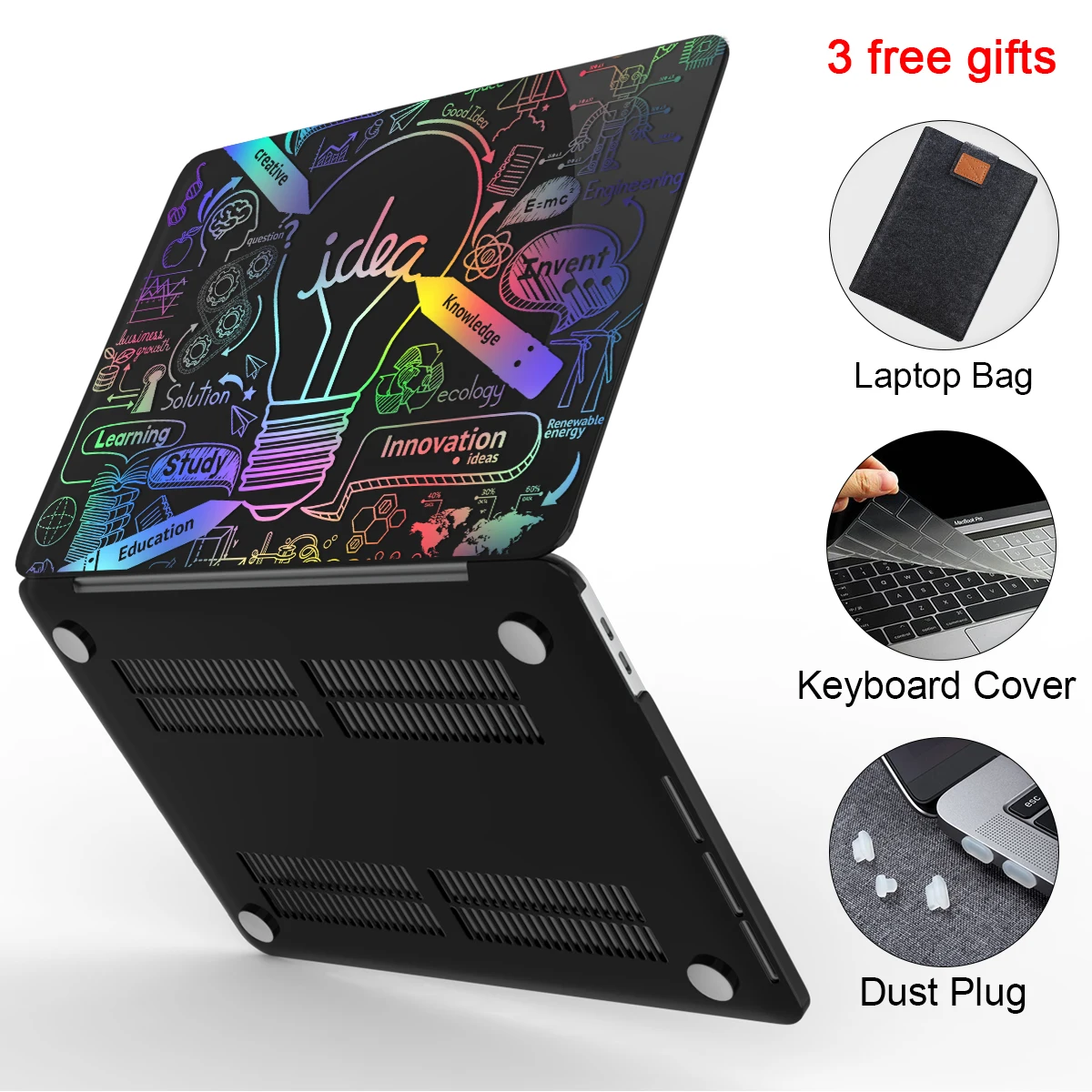 Sanmubaba 2023 Case para Macbook Air 13 m1 13.6 m2 Impressão a Laser Capa para Notebook Macbook Pro 13 Touch id A2338 A2337 A1932 A2681