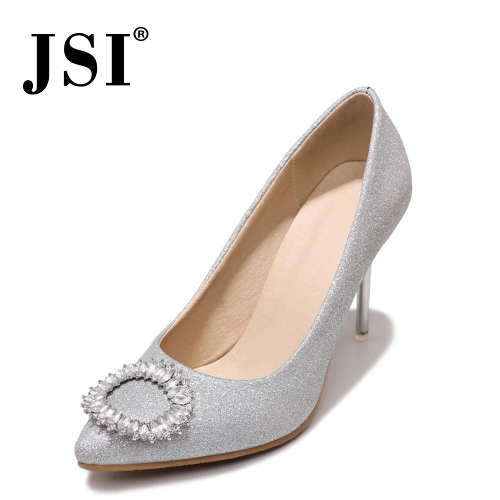 

JSI Women Shoes Microfiber Pointed Toe Shallow Thin Heel Super High Heels Slip-On Ladies Pumps Fashion Handmade Women Shoe je185