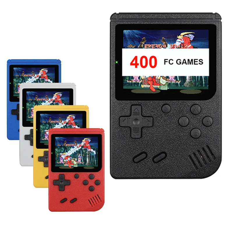 

Retro Portable Mini Handheld Game Console 8-Bit 3.0 Inch Color LCD Kids Color Game Player Built-in 400 games
