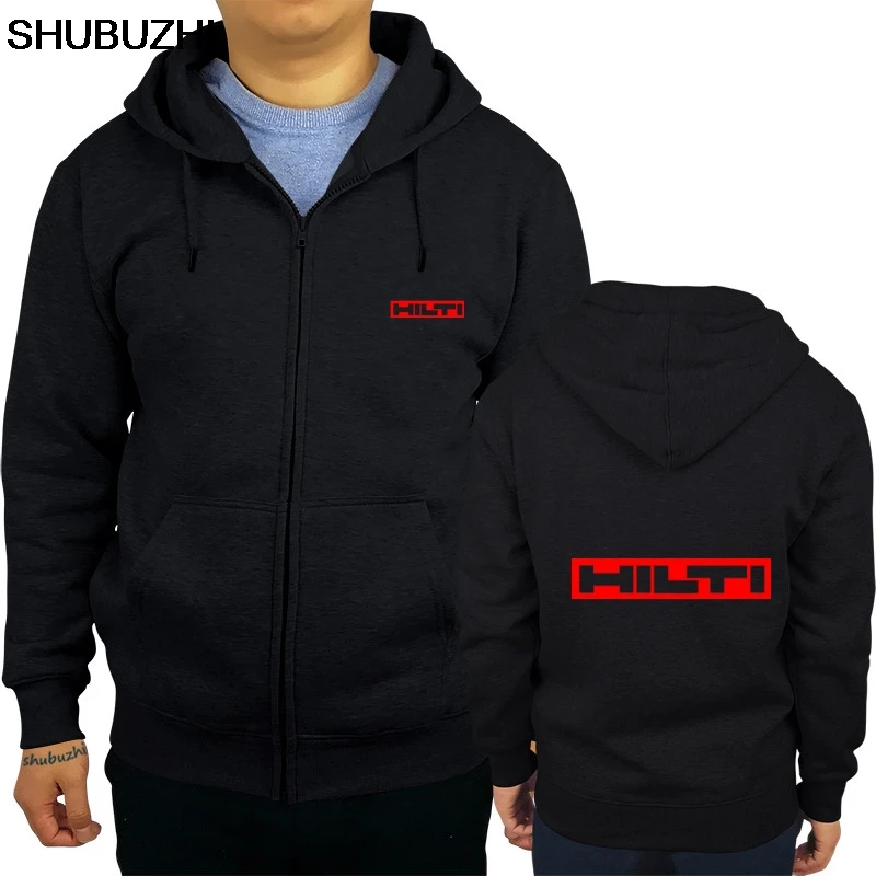 Толстовка мужская с капюшоном модный брендовый свитшот логотипом Hilti Machine