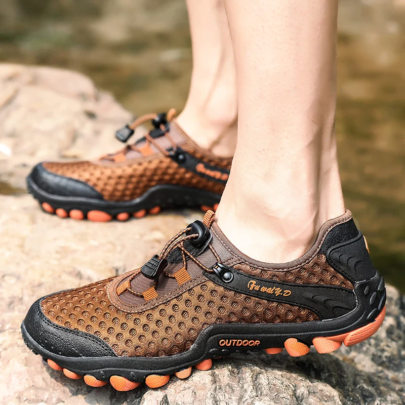  Aqua Shoes Ultra-light Quick-drying Beach Water River Walking 2019 Summer Men Mesh Breathable Flotillas Outdoor Hiking (46)