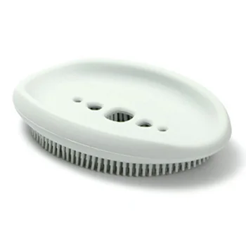 

With Brush Storage Non-Slip Multifunction Holder Bathroom Stop Mushy Plate Kitchen Easy Clean Quick Dry Soap Dish Soft Silicone