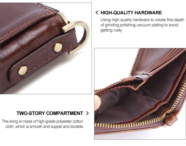 marca moda bolsa carteiras com zíper qualidade