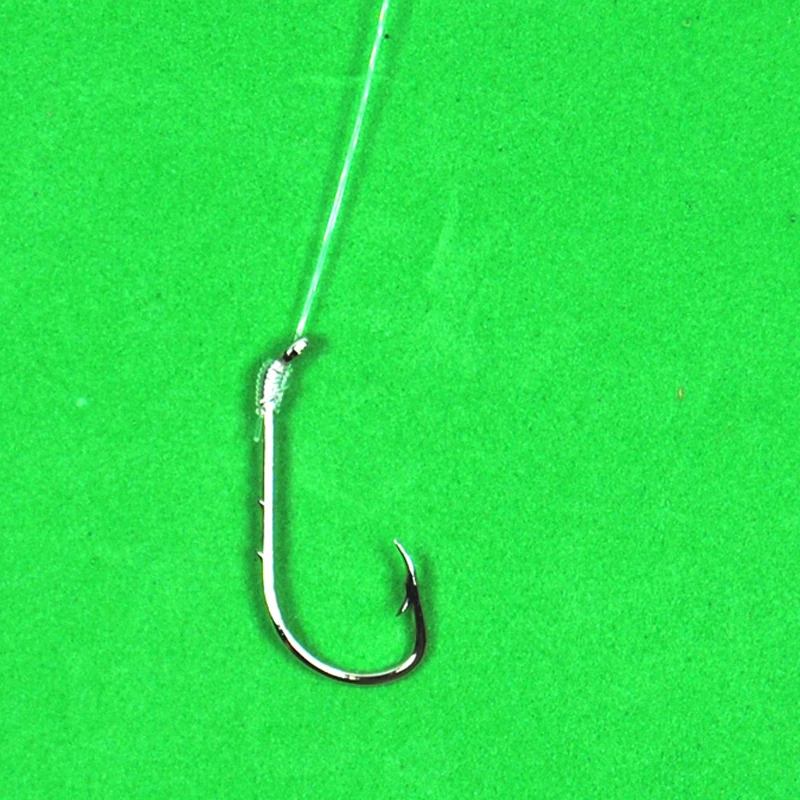 20pcs Size 4 Snelled Baitholder Fishing Hooks Crappie Trout Fishing