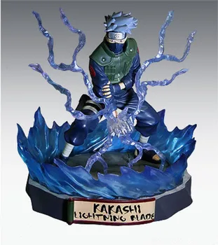 

19cm Japanese Anime Naruto Hatake Kakashi statue PVC Action figure model toy collection Lightning Blade naruto doll Dropshipping