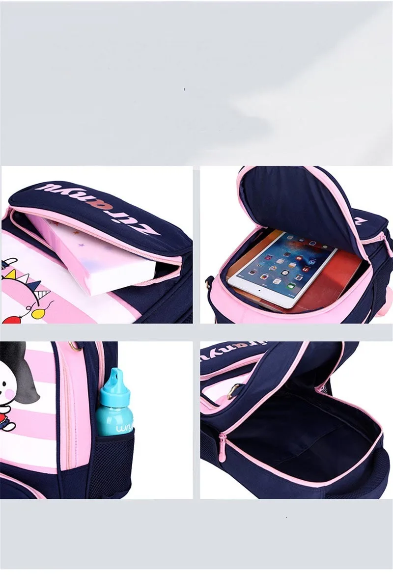 Girls Kids School Backpack for Cartoon Boys School Bags Children Backpacks for Grade 1-3 Mochila Infantil