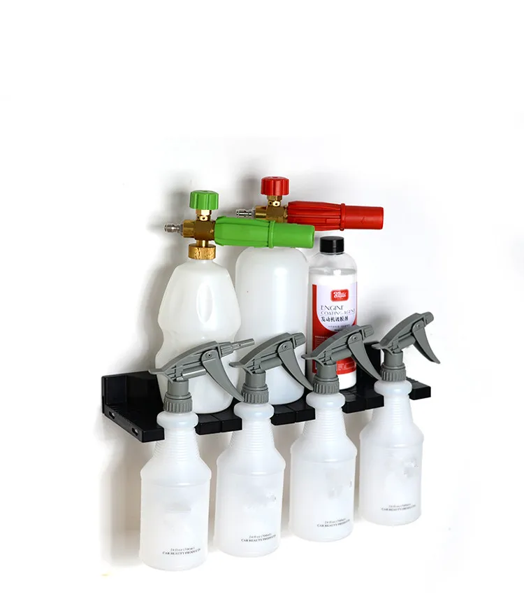 

Spray Bottle Storage Rack Abrasive Material Hang Rail Car Beauty Shop Accessory Display Cleaning Detailing Tool Plastic Hanger