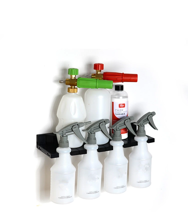 Details about / Spray Bottle Storage Rack Abrasive Material Hanging Rail Car Beauty Shop