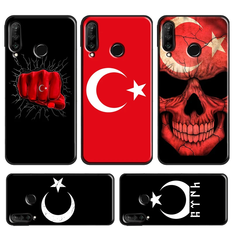 Турецкий флаг для Huawei P Smart 2019 Z P30 Lite P20 P40 Pro Mate 20 Nova 5T Honor 50 10i 8X 9X | Мобильные телефоны