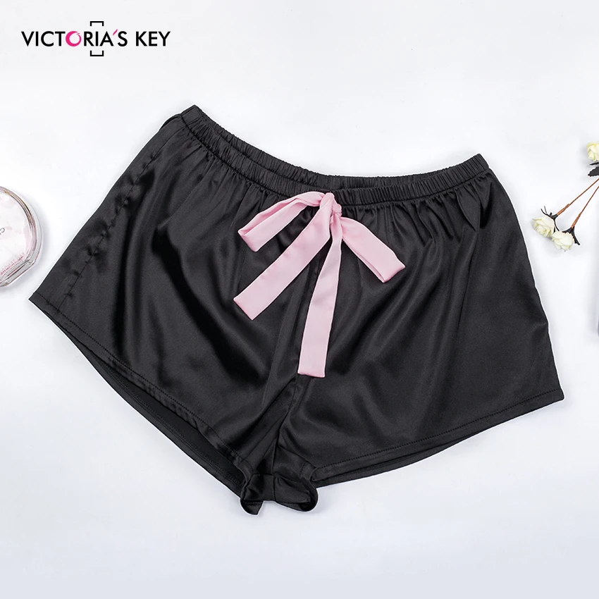 Викторианский ключ цветочные кружева розовый Cami пижамный комплект Женский черный короткий набор Осенняя повседневная одежда для сна Женская Сексуальная атласная пижама