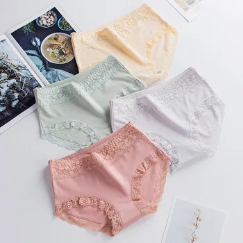 

3Pcs/Lot Women's Cotton Panties Underwear Women Briefs Sexy Lingerie Intimate Ladies MLJ ZY02