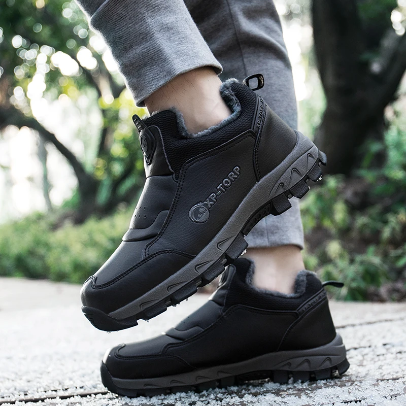 

Men Shoes Fashion Comfortable Casual Men Ankle Boots High Tops plush warm snow Boots Men winter boots Hombre Zapatos Sneakers a4