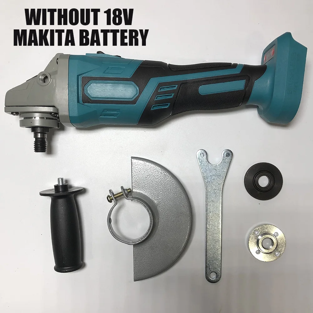 For MAKITA 18V 125mm Brushless Cordless Impact Angle Grinder Power Tools Polishing Machine Angular Grinder Without Battery
