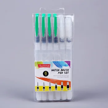 

6 Water Pens for Cross-border Platform Large Capacity Water Storage Brush Self Absorption Pen