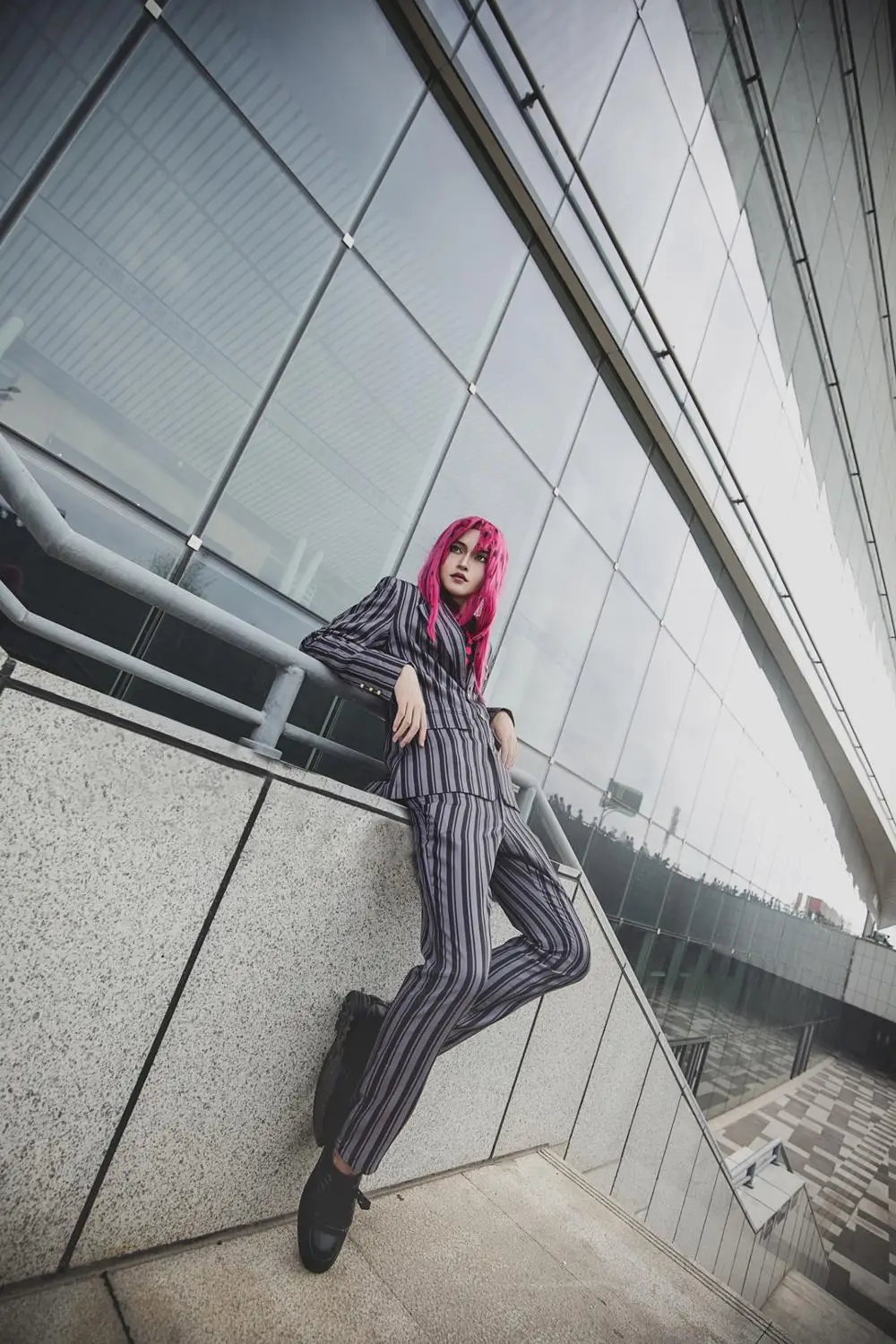Anime JOJO 5 - JoJo's Bizarre Adventure Diavolo Cosplay Costume - Diavolo Suit Halloween Costume image 6