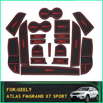 

Anti-Slip Gate Slot Mat For Geely Atlas Emgrand X7 Sport 2016 2017 2018 2019 Proton X7 Rubber Cup Holders Non-slip mats