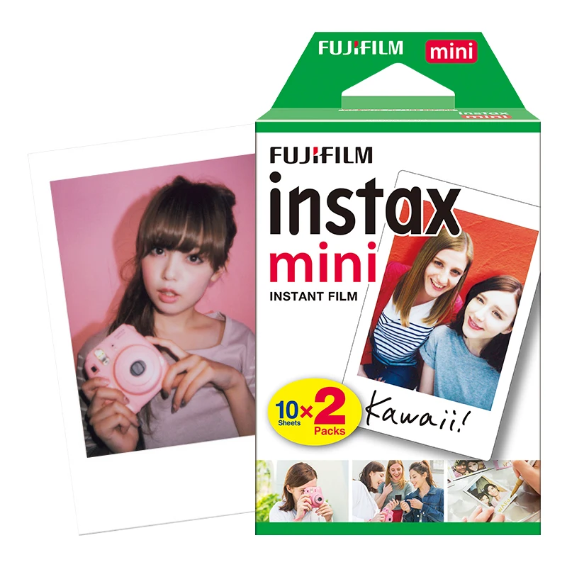 Фотобумага fujifilm instax 10-100 Листов Белая краевая цветная краевая фотобумага для mini9/7c/25/90/mini 8