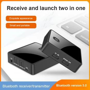 

2 In 1 Bluetooth 5.0 Transmitter Receiver TV Speaker 3.5MM Aux Optical Adapter Audio Music Wireless Transmitter Receive Adapter