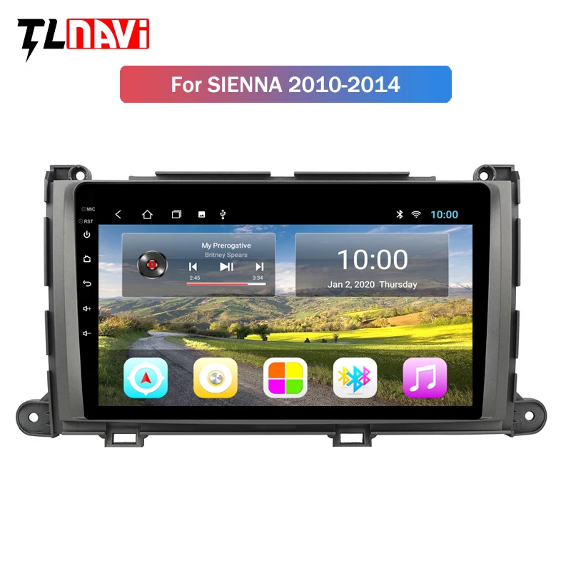 2G RAM 9 дюймов Android 10 Full Touch автомобильная навигация и развлекательная система для