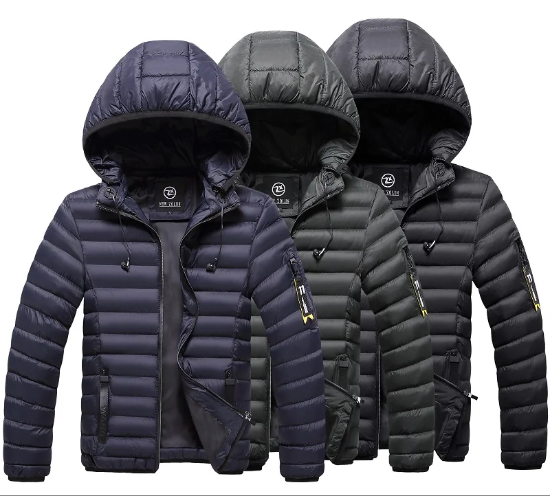 Kopen Mannen Winter Jas Met Hoofdtelefoon Casual Dikke Kapmantel Warme Mannen Winter Jas Winddicht Hoed Afneembare Gewatteerde Overjas Homme