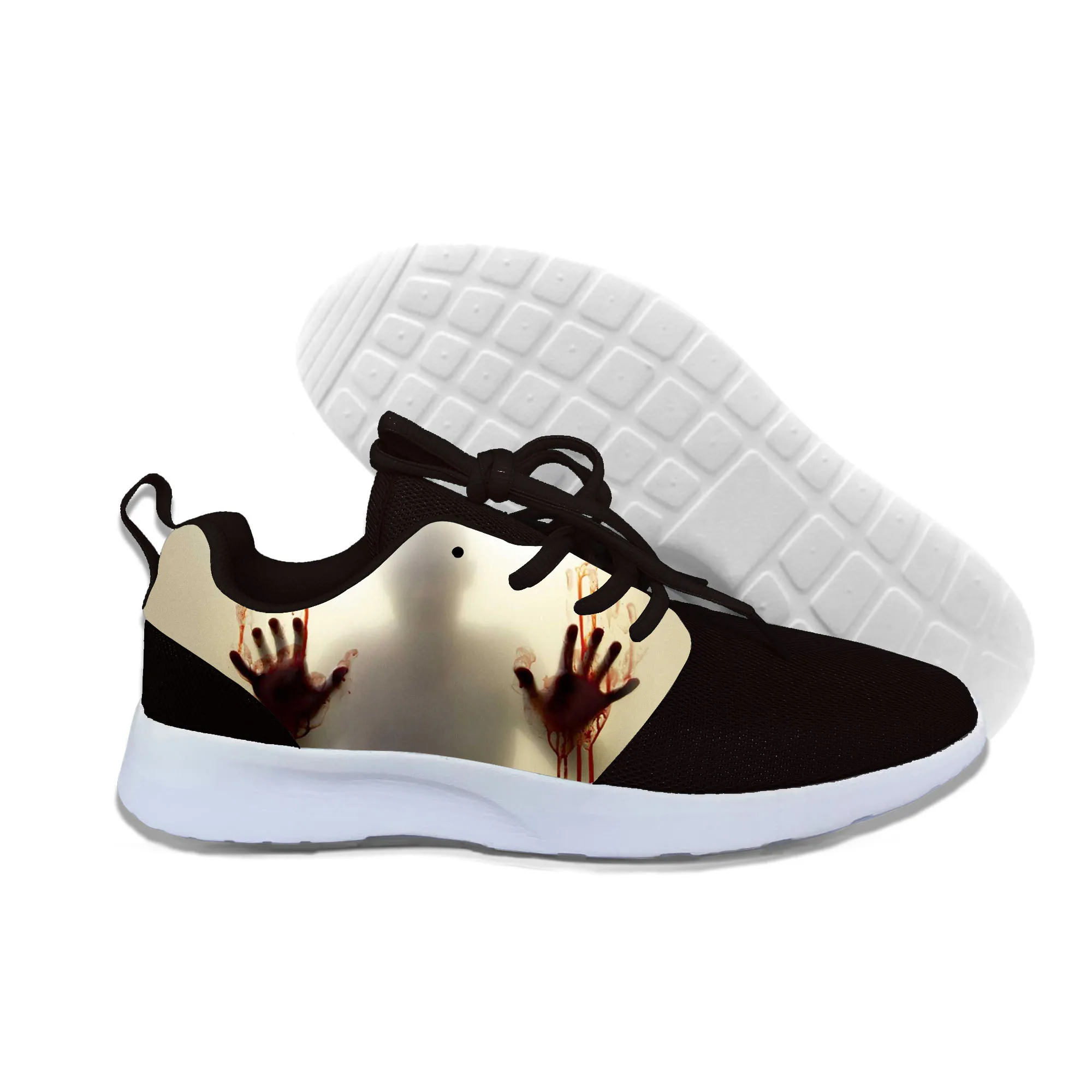 cheap Shoes Men 2019 3D Print Men Women Hip Hop Harajuku Halloween Walking Dead Sneakers Unisex Casual Shoes