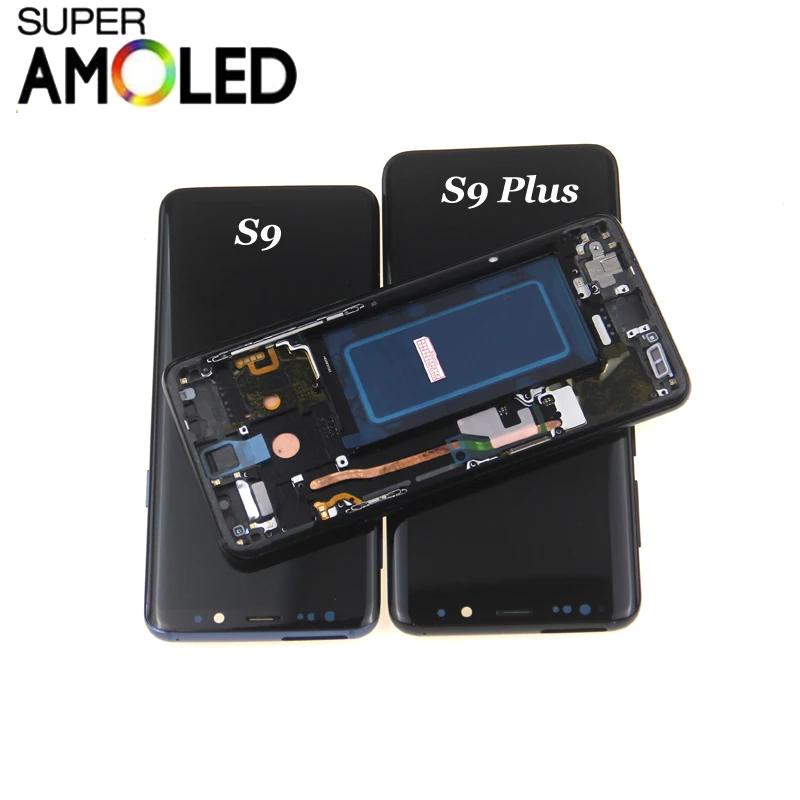 

AMOLED Display Replacement for SAMSUNG Galaxy S9 LCD Touch Screen Digitizer S9 Plus LCD G965 Screen with frame