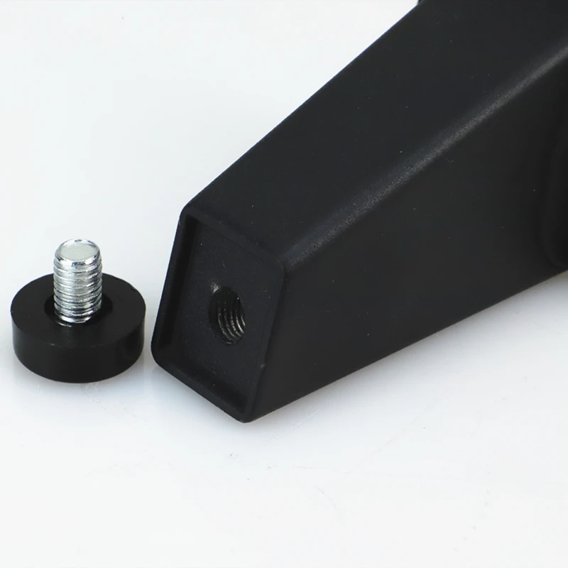 Black and white furniture legs adjustable square cabinet feet aluminum alloy cabinet feet Bathroom adjustment Foot