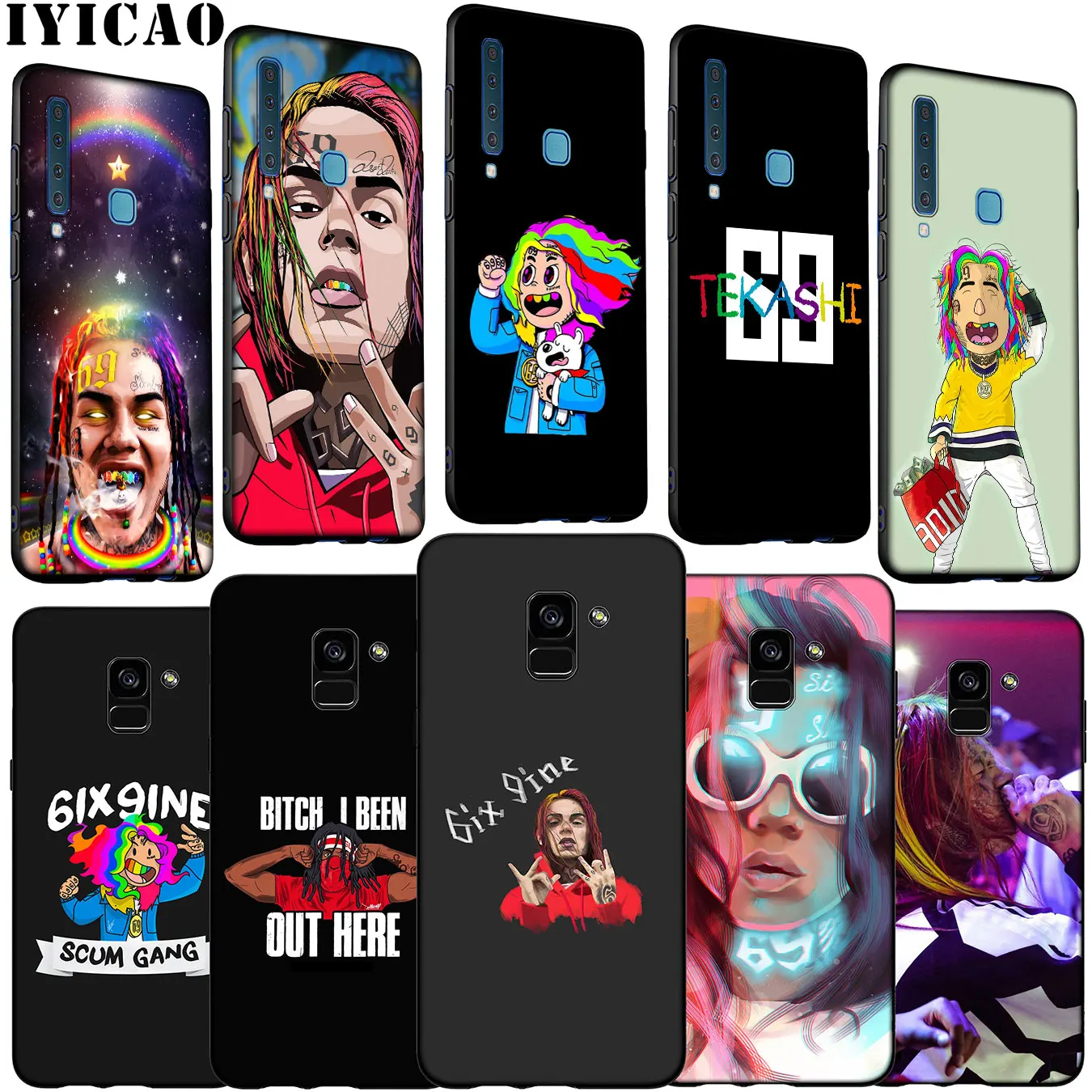 Мягкий силиконовый чехол для Samsung Galaxy A6 A7 A8 A9 2018 A3 A5 2016 2017 Note 9 8 10 Plus |