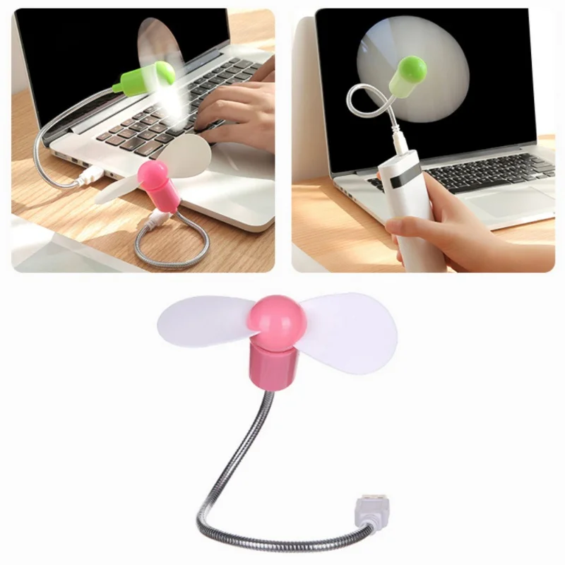 Гибкий мини-usb вентилятор для ноутбук, лэптоп, компьютер тихий мягкий лист USB вентилятор охлаждения USB гаджеты