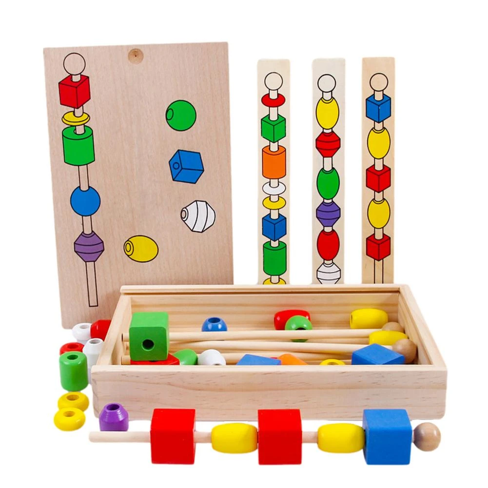 Wooden Threading Beads For Toddlers vlr.eng.br