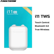 50 шт. i11 TWS наушники с сенсорным управлением беспроводные наушники Bluetooth 5,0 наушники мини гарнитура PK i10 i12 I7s i9s i20 для iphone