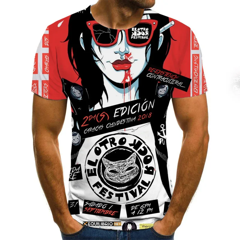 

2020 Men's Horror T-Shirt Fashion New Summer Men's Short Sleeve T-Shirt Casual 3D Zombie Print T-Shirt Man 2020 T-Shirt