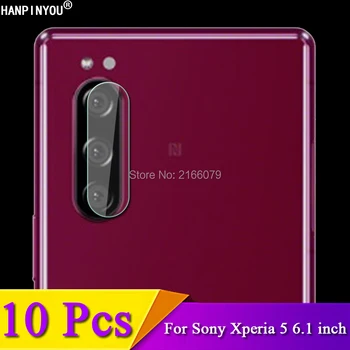 Перейти на Алиэкспресс и купить 10 шт./партия для sony Xperia 5 Xperia5 6,1 дюймпрозрачная задняя крышка для объектива камеры Защитная крышка мягкий закаленное защитный из стеклянной плен...