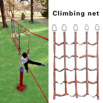

Outdoor Rainbow Ribbon Net climbing wall child climbing wall Physical Training Climbing Net for Daily Sports and Entertainment