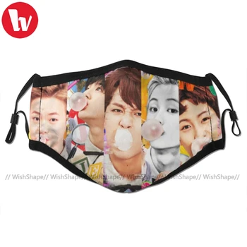 

Nct Dream Mouth Face Mask NCT DREAM Chewing Gum Facial Mask Cool Kawai with 2 Filters for Adult